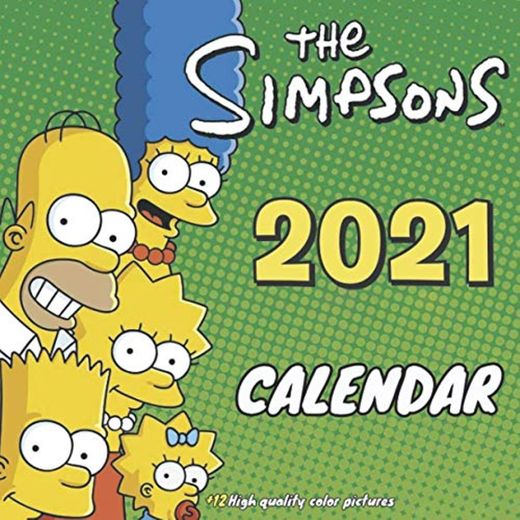 The Simpsons Calendar 2021: Best wall calendar with 24 note pages for