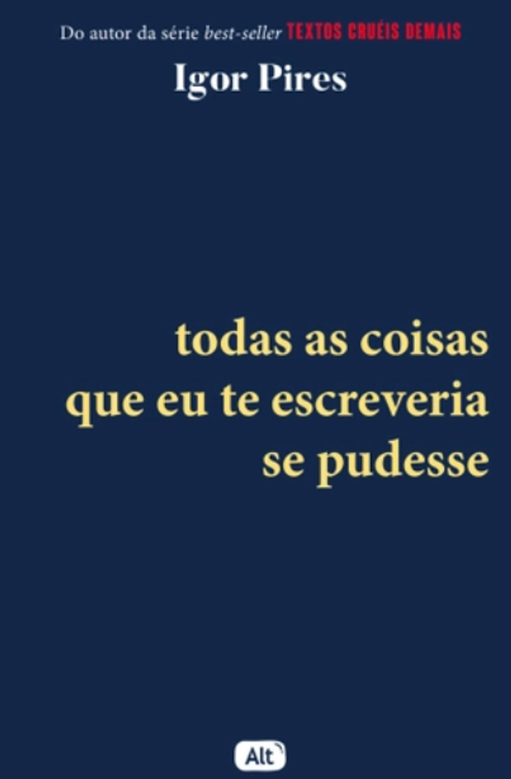 Book Todas as coisas que eu te escreveria se pudesse 