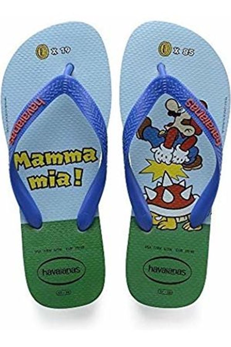 Fashion Havaianas Mario Bros, Chanclas Unisex Adulto, Multicolor