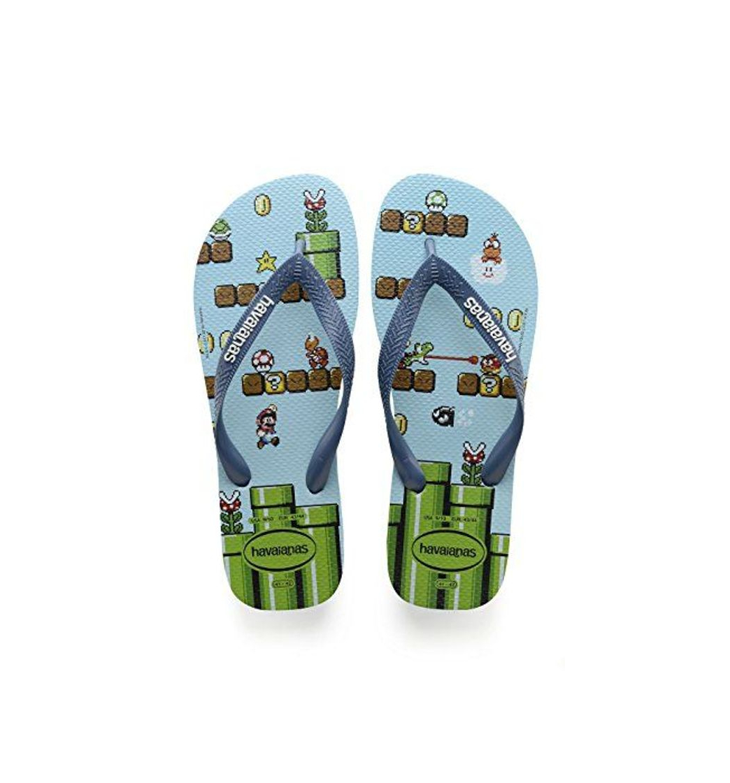 Fashion Havaianas Mario Bros, Chanclas Unisex Adulto, Multicolor