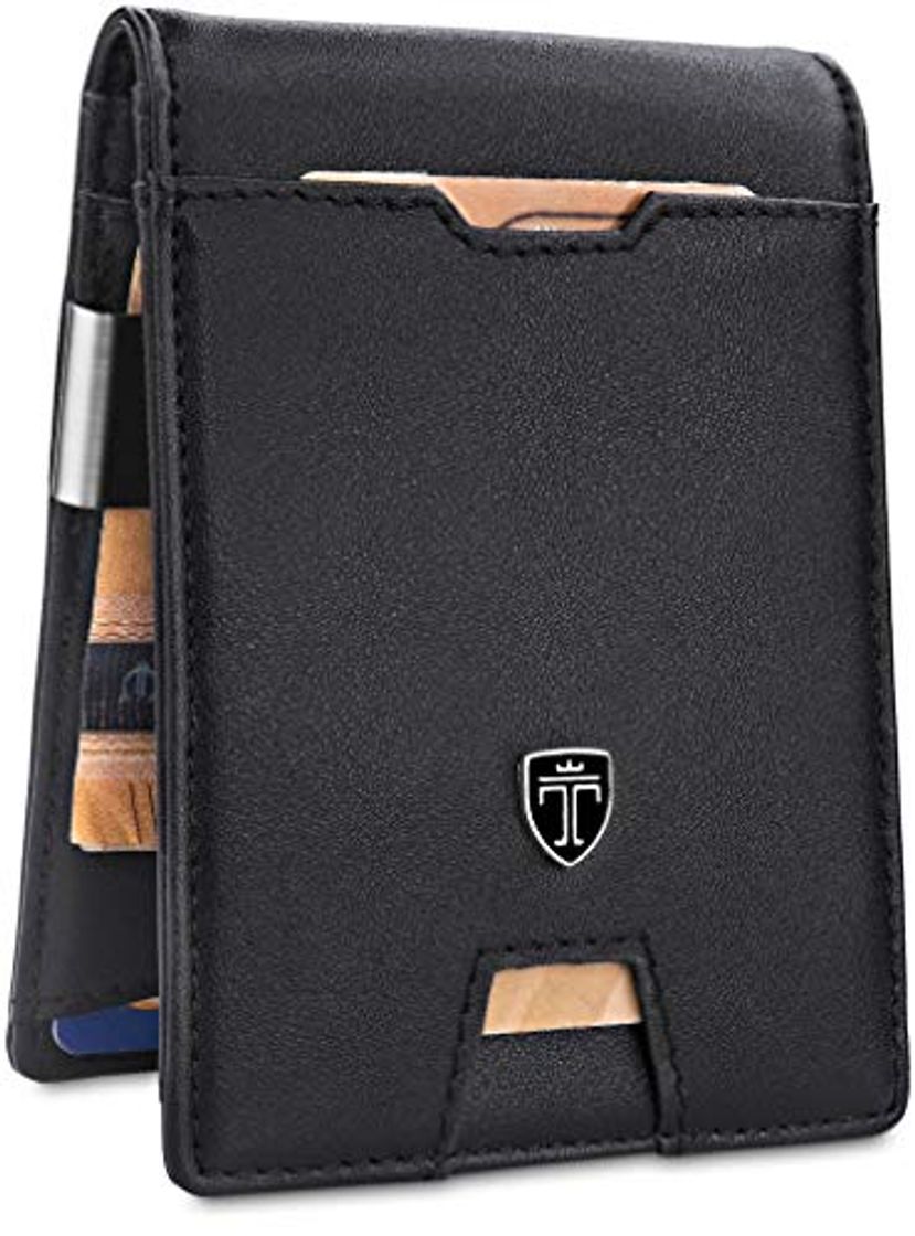 Social TRAVANDO Cartera con Pinza para Billetes Amsterdam Bloqueo RFID - Seguridad -