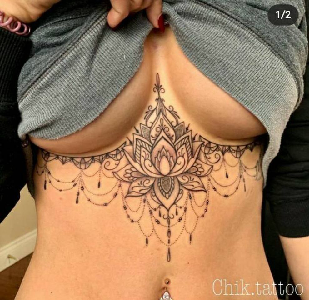 Moda Tatuagem na barriga