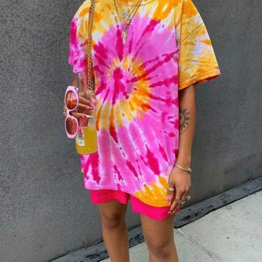 Blusa Clássica Tie Dye