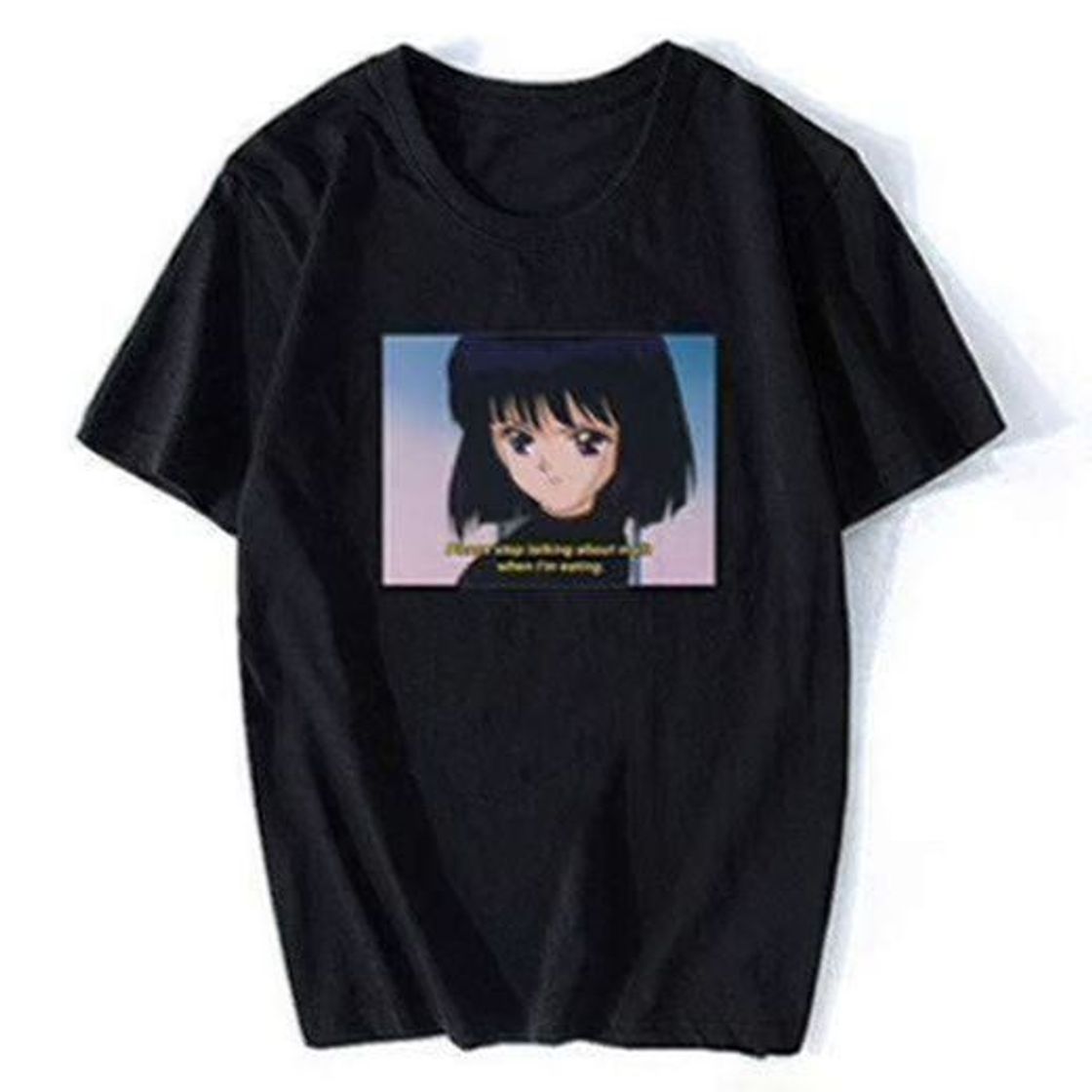 Social Vaporwave Sailor Moon Funny Quote Japan T-Shirts Streetwear Aesthetic O-Neck Tees Tops