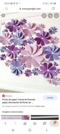 Flores em papel