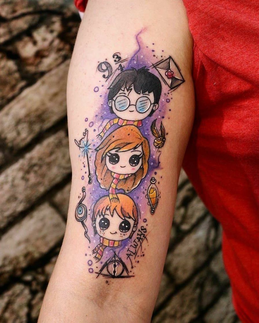 Moda Tatuagem Harry Potter