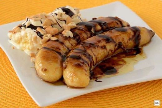 Banana flambada 