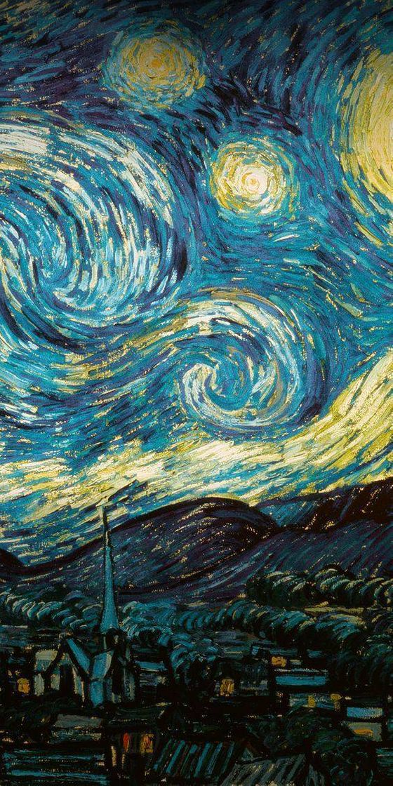 Moda Van Gogh Art 🎨💜🌌