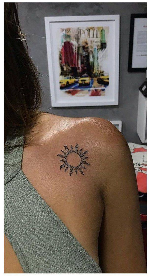 Moda Tatuagem de sol 