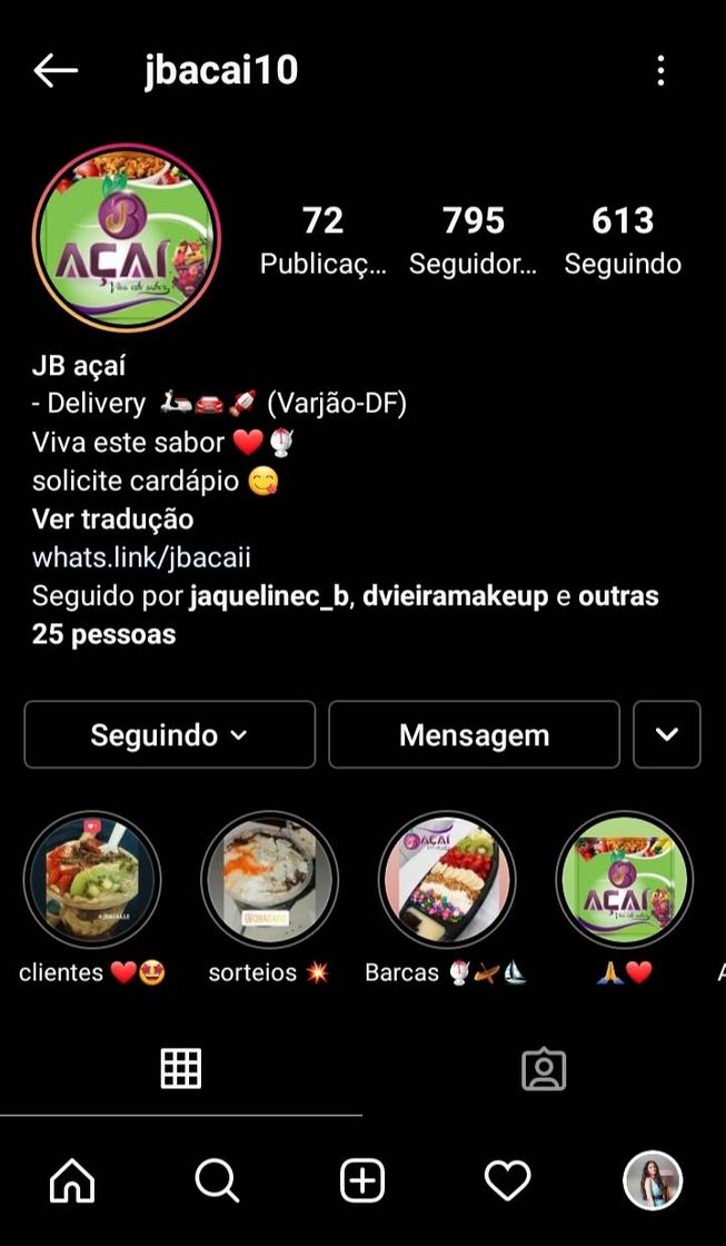 Moda Açai, delivery, Brasília - Varjão