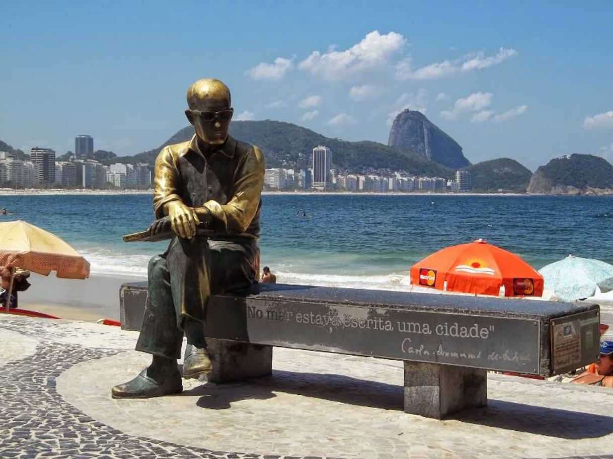 Lugar Estátua de Carlos Drummond de Andrade