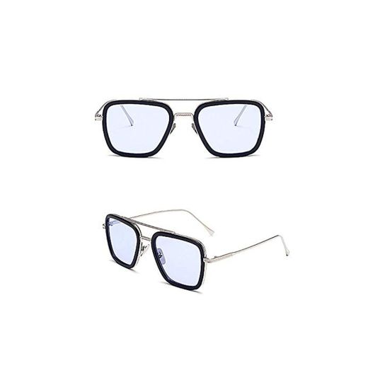 Gafas de Sol EDITH Sunglasses Tony Stark Retro Glasses Hombre de Hierro Lejos de Casa para Hombre Mujer Verano Vintage Cosplay Diario Viaje Costume Acceosrio para Adultos