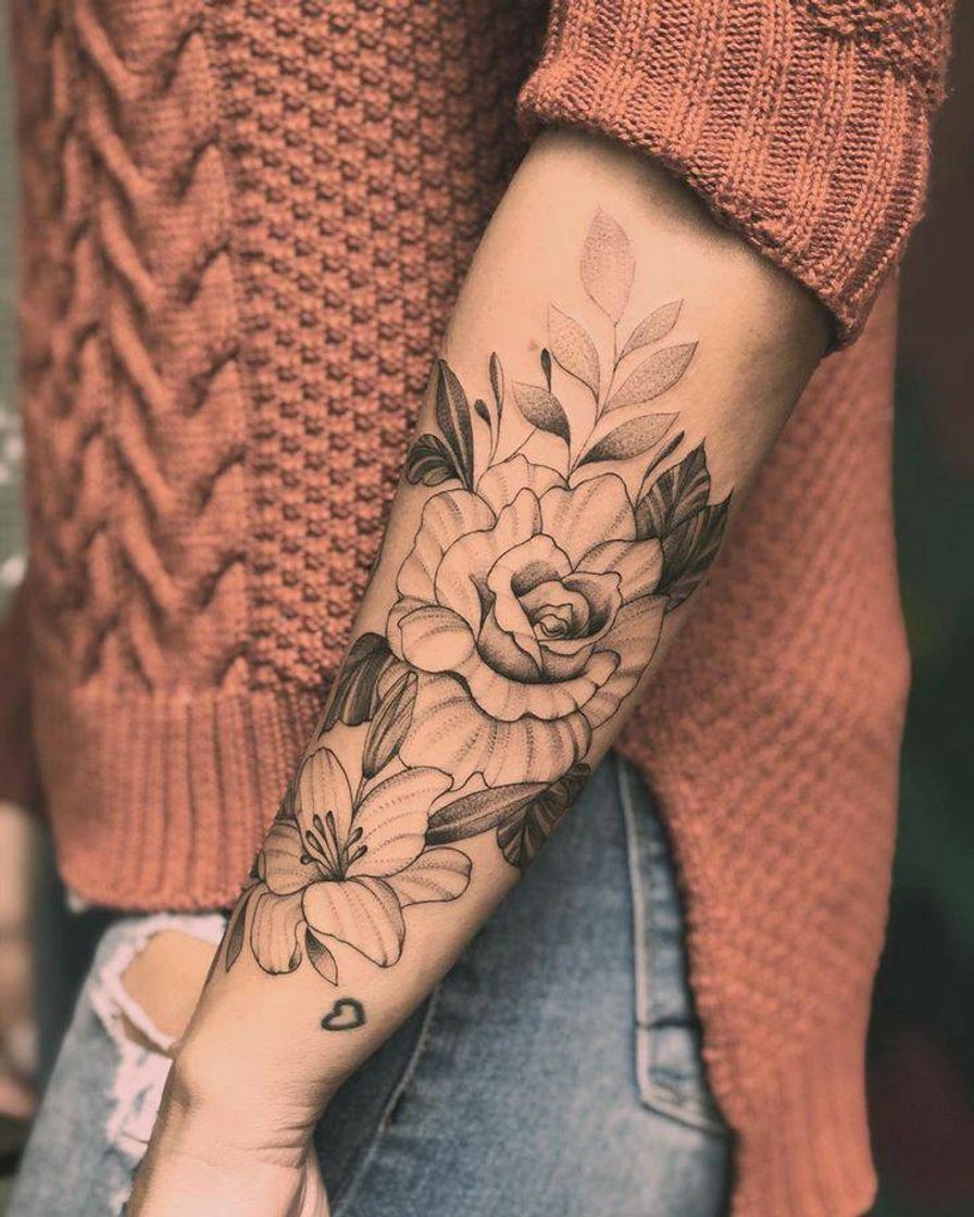 Fashion Tattoo de flores 