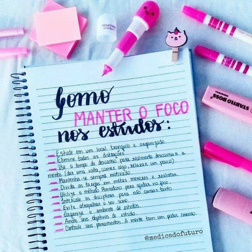 Como manter o foco nos estudos 🗓✏📑📖