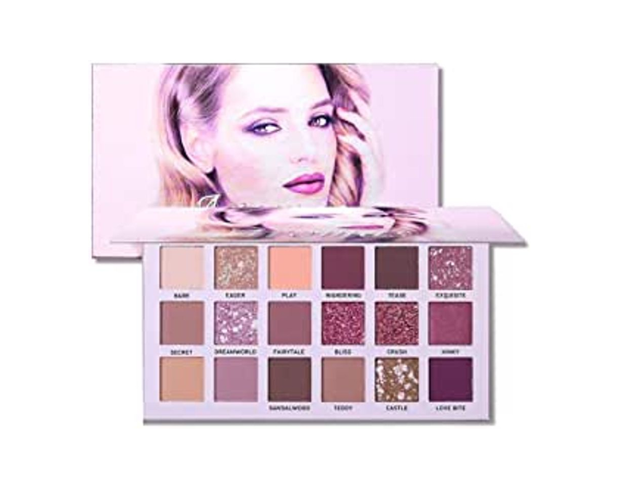 Belleza Paleta de sombras de ojos 18 colores Mate Brillo Multicolor Paletas de