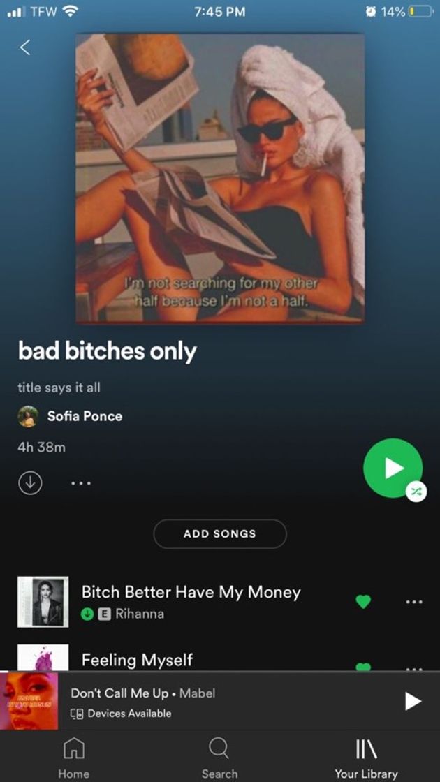 Canciones Playlist para você se sentir uma Bad Bitch 