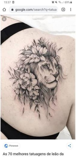 Tattoo de leão 🦁