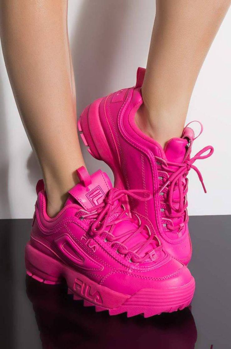 Moda Tênis rosa da FILA👟❇️