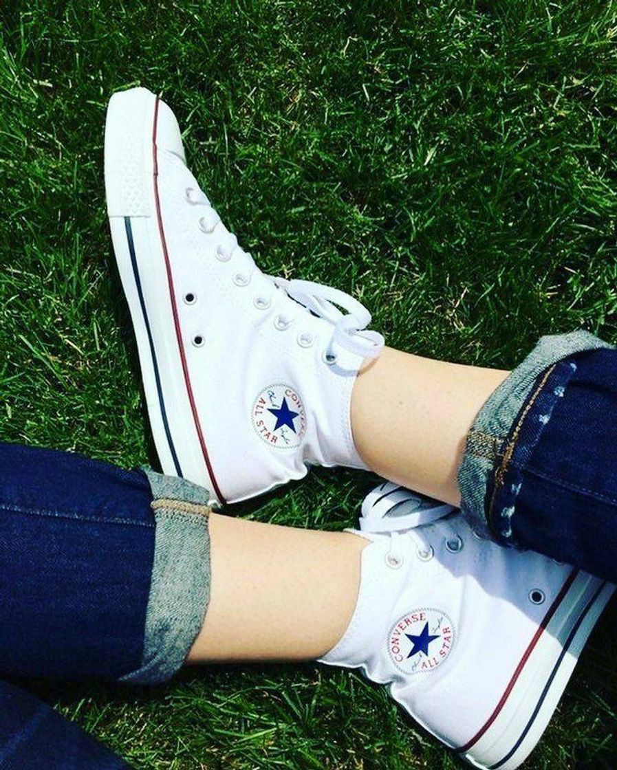 Fashion Tênis Cano Alto Converse Chuck Taylor All Star HI - Branco

