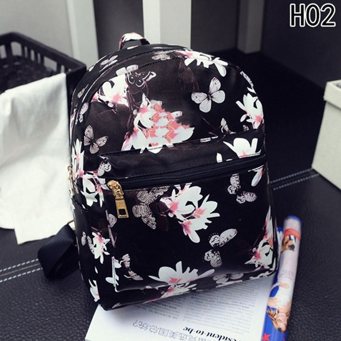 Fashion Moda De Impresión Floral De Las Mujeres Mochila De Cuero Mochilas Escolares para Adolescentes Dama Viajes Mochilas Pequeñas Mochila Feminina