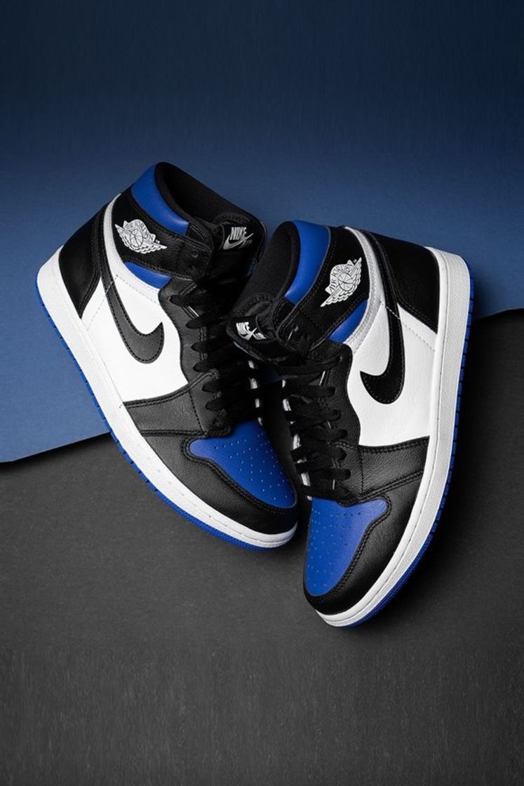 Fashion Air Jordan 1 High Og White Royal Toe Lebron Kobe
