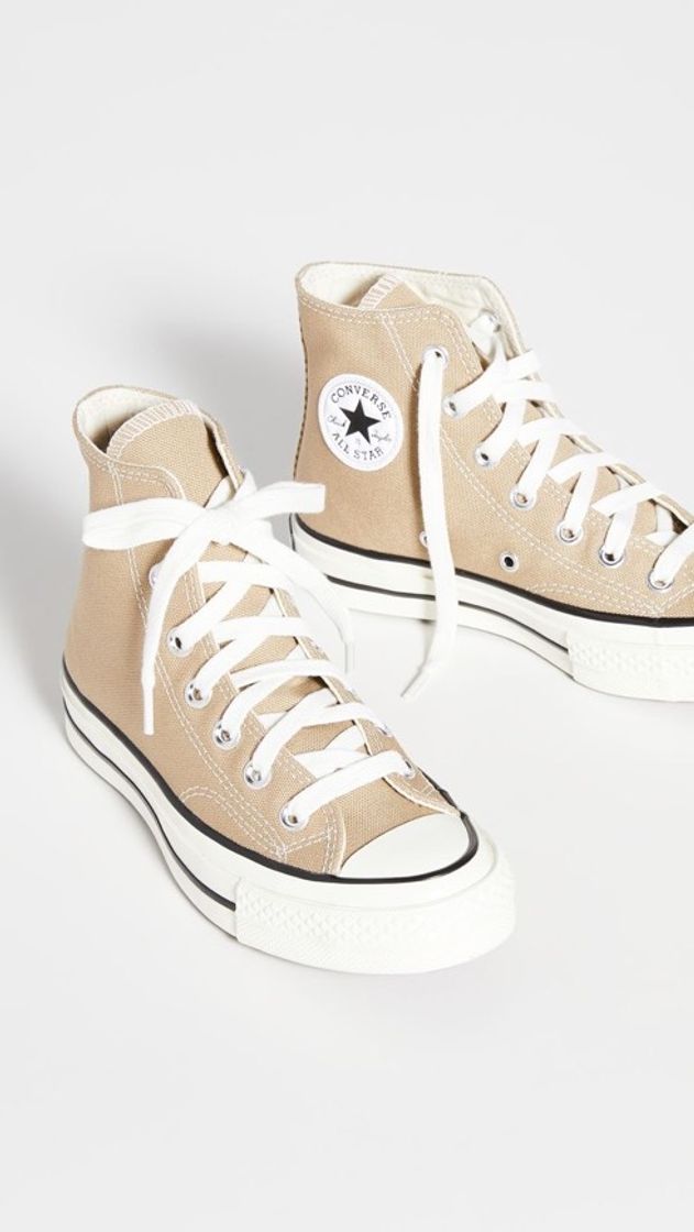 Fashion Tênis Converse Chuck 70 Hi Caqui