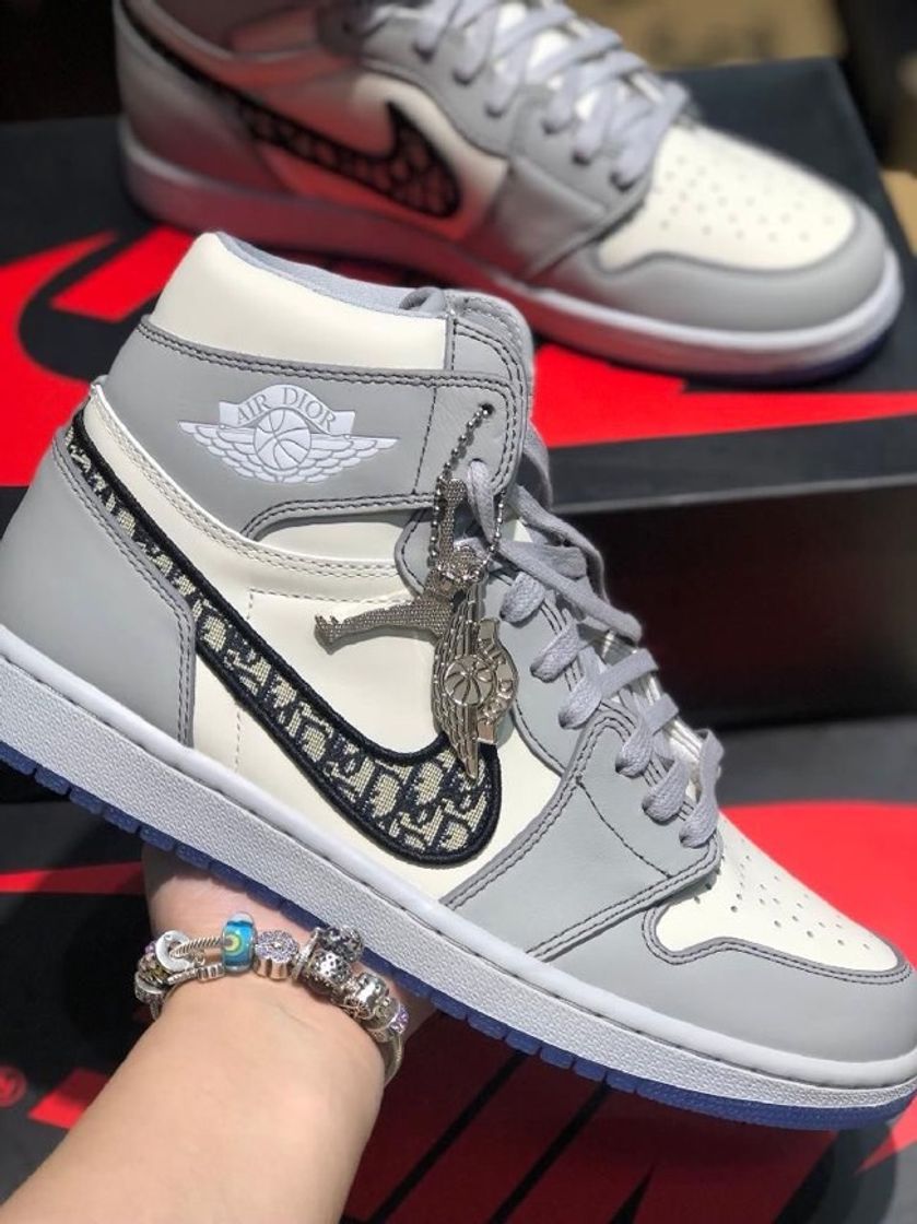 Moda Nike Dior x Air Jordan 1 High OG Wolf Grey