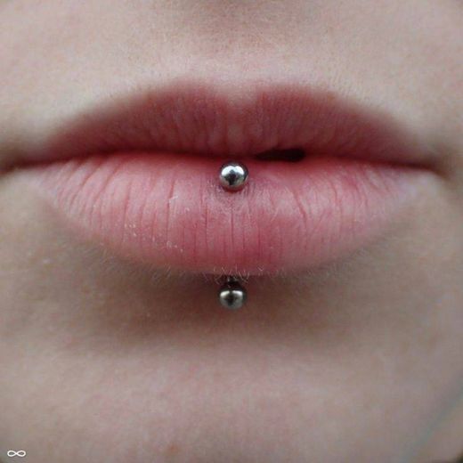 Lip piercing 