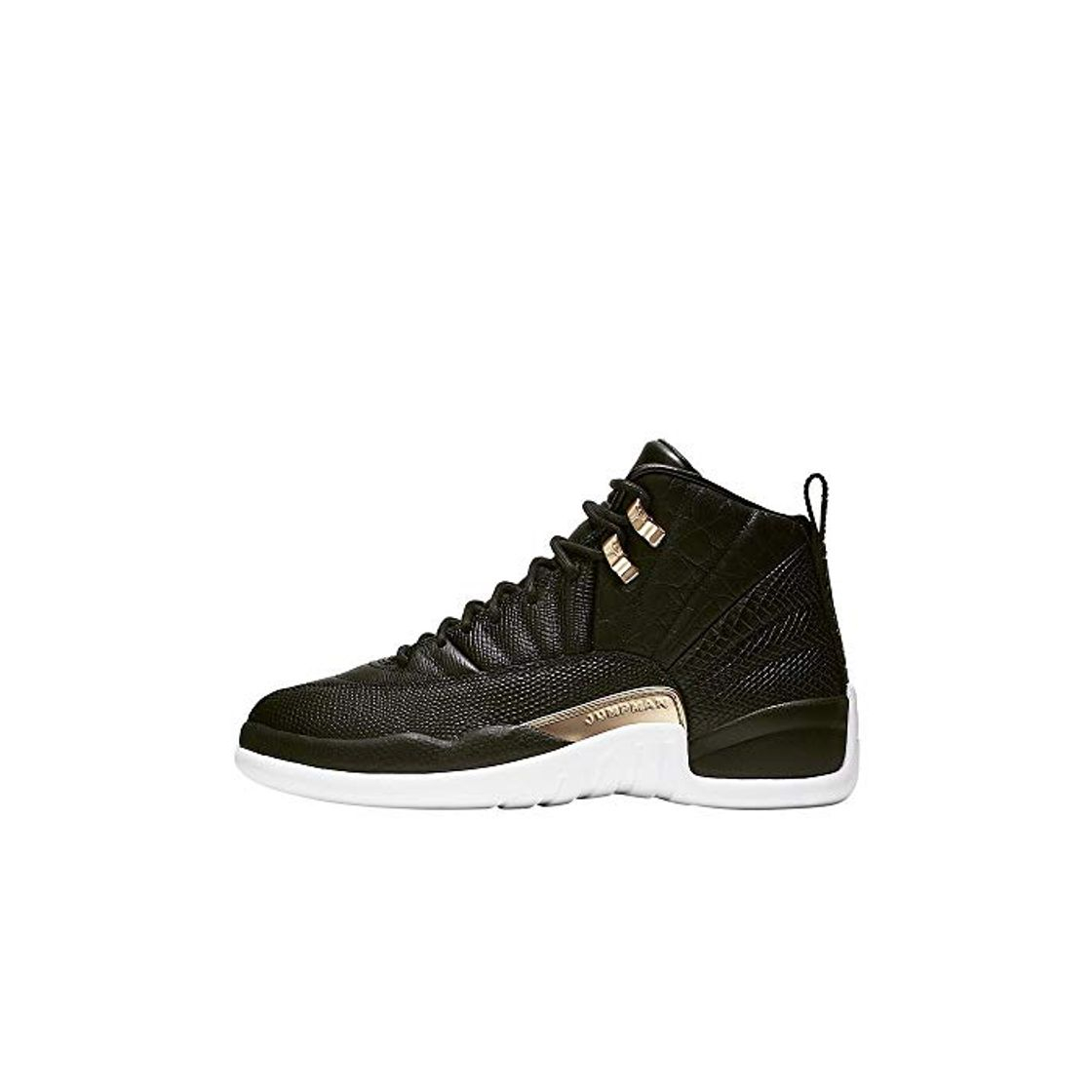 Fashion Nike Air Jordan Retro 12" Reptile Black/Metallic Gold-White