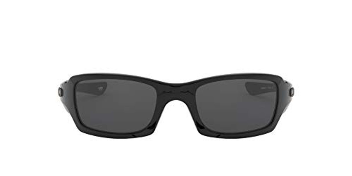 Lugar Oakley - Gafas de sol Rectangulares OO9238-04 para hombre, Polished Black/Grey