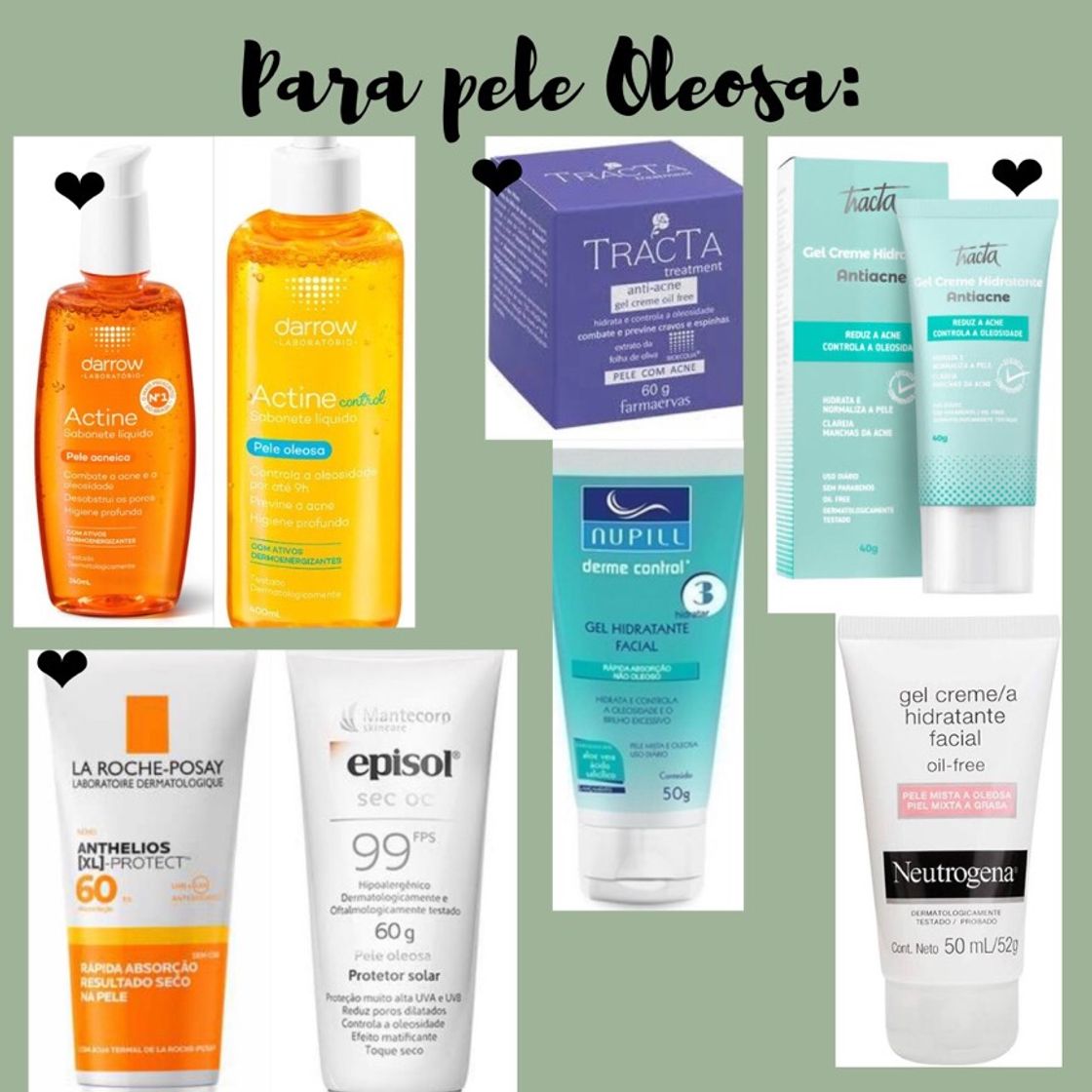 Moda Produtos de Skin care para pele oleosa