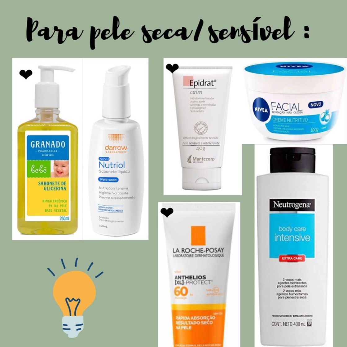 Moda Produtos de skin care para pele seca/sensível🧴🧖🏼‍♀️