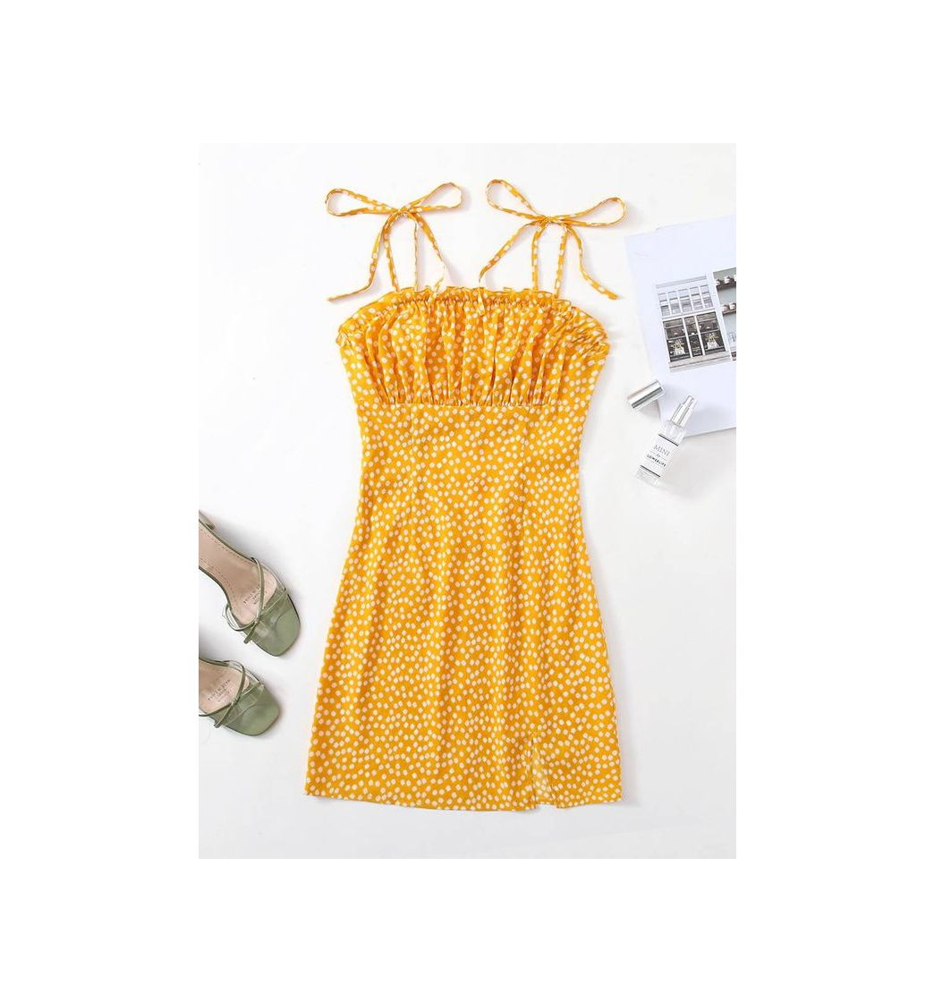 Fashion 💛🌼 Vestido floriado amarelo🌼💛