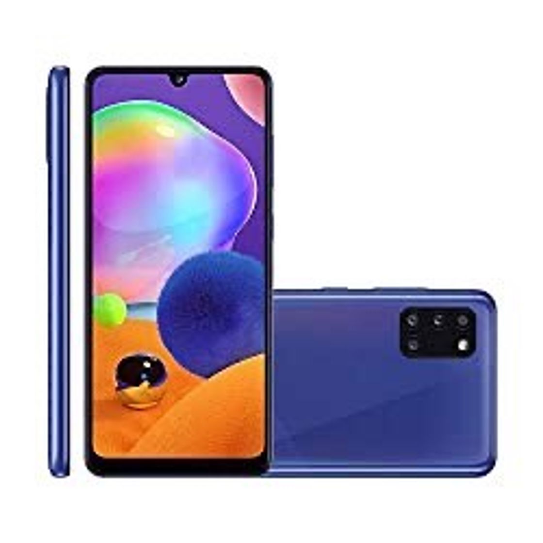 Moda Smartphone Sansung Galaxy A31, azul , tela de 6,4”, 4G, 128G