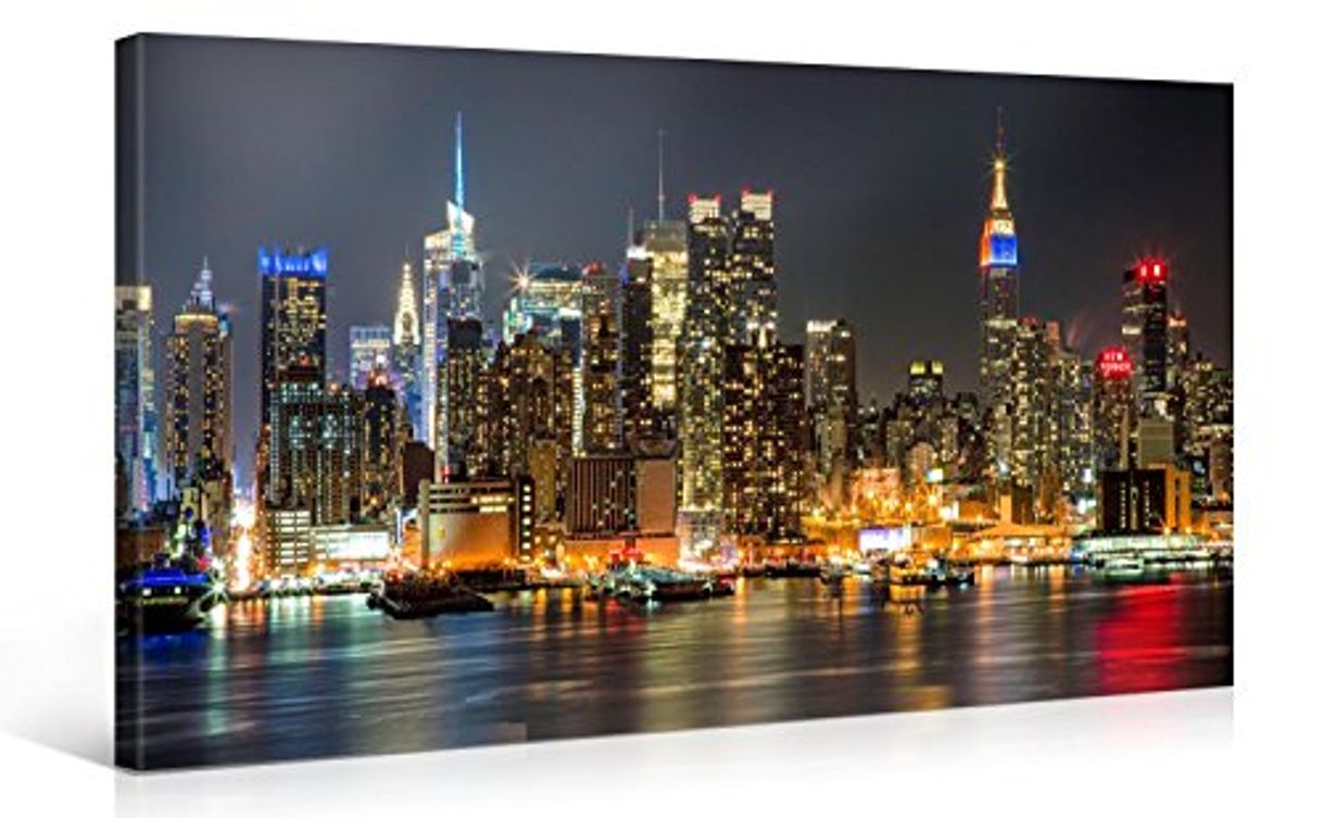 Product Gallery of Innovative Art - ILLUMINATED MANHATTAN NEW YORK 100x50cm #e4348 -