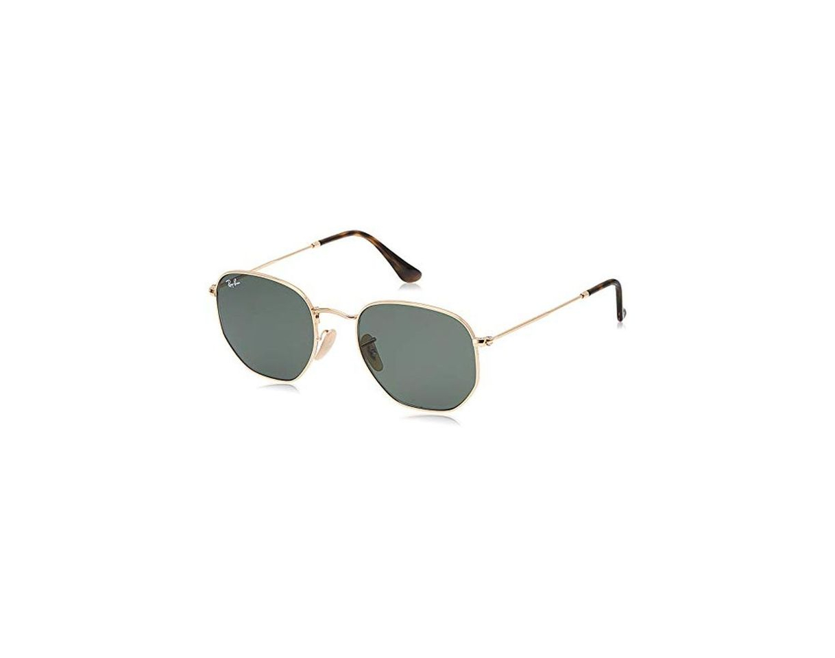 Social Ray-Ban Hexagonal Flat Lenses Gafas de Sol, Oro