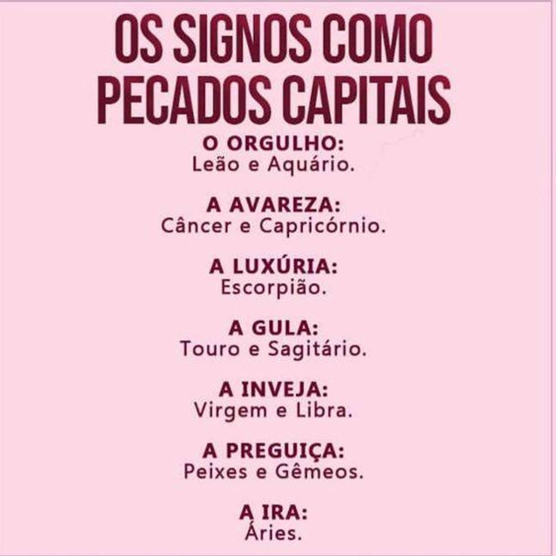 Moda PECADOS CAPITAIS