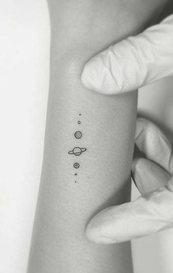 Fashion Tatuagem de planetas