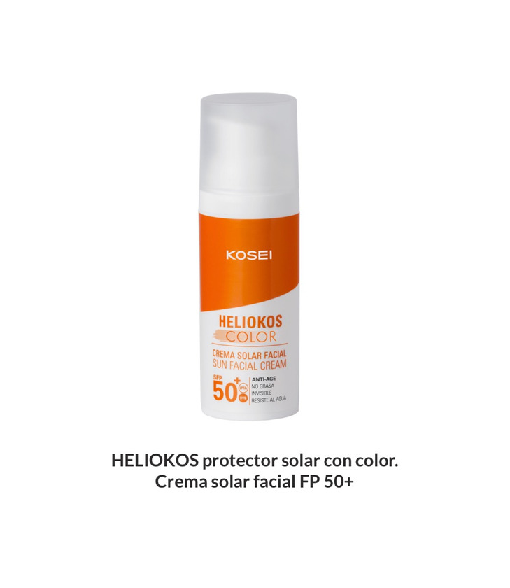 Products Kosei heliokos protector solar con color 