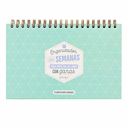 Mr. Wonderful Organizador de semanas para Empezar los Lunes con ganas