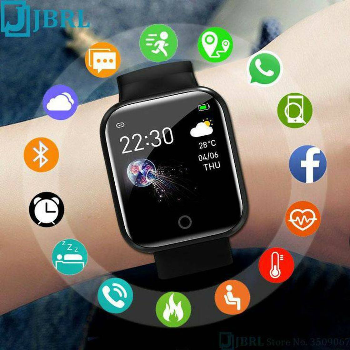 Fashion Relógio Smartwatch Inteligente D20 Android e IOS