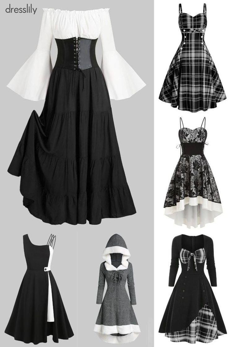 Moda vestidos dark