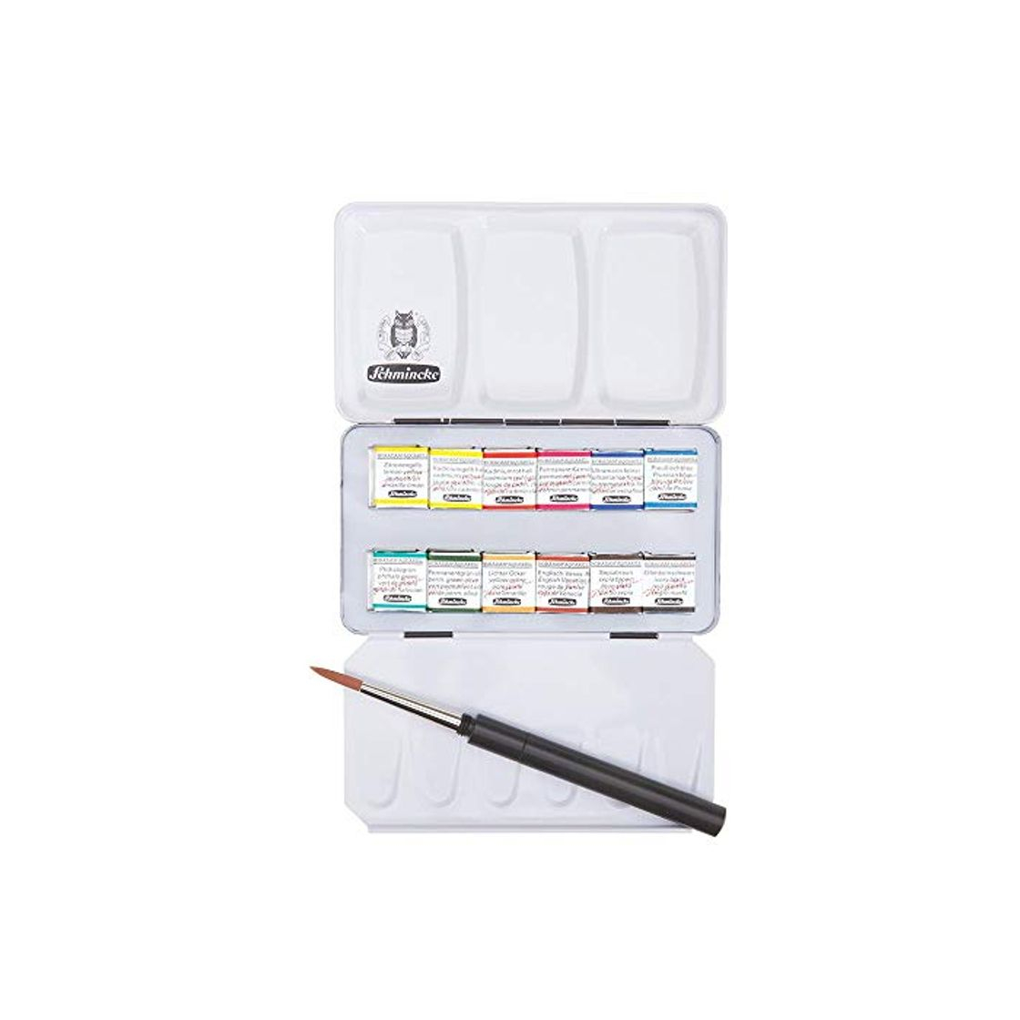 Product Schmincke Horadam Aquarell - Juego Compacto de Pintura de Metal con Cepillo,