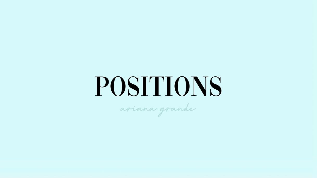 Music positions