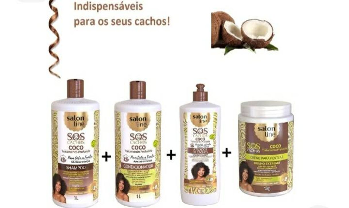 Moda Kit Sos Salon line coco + creme de pentear de 1L🧚‍♀️