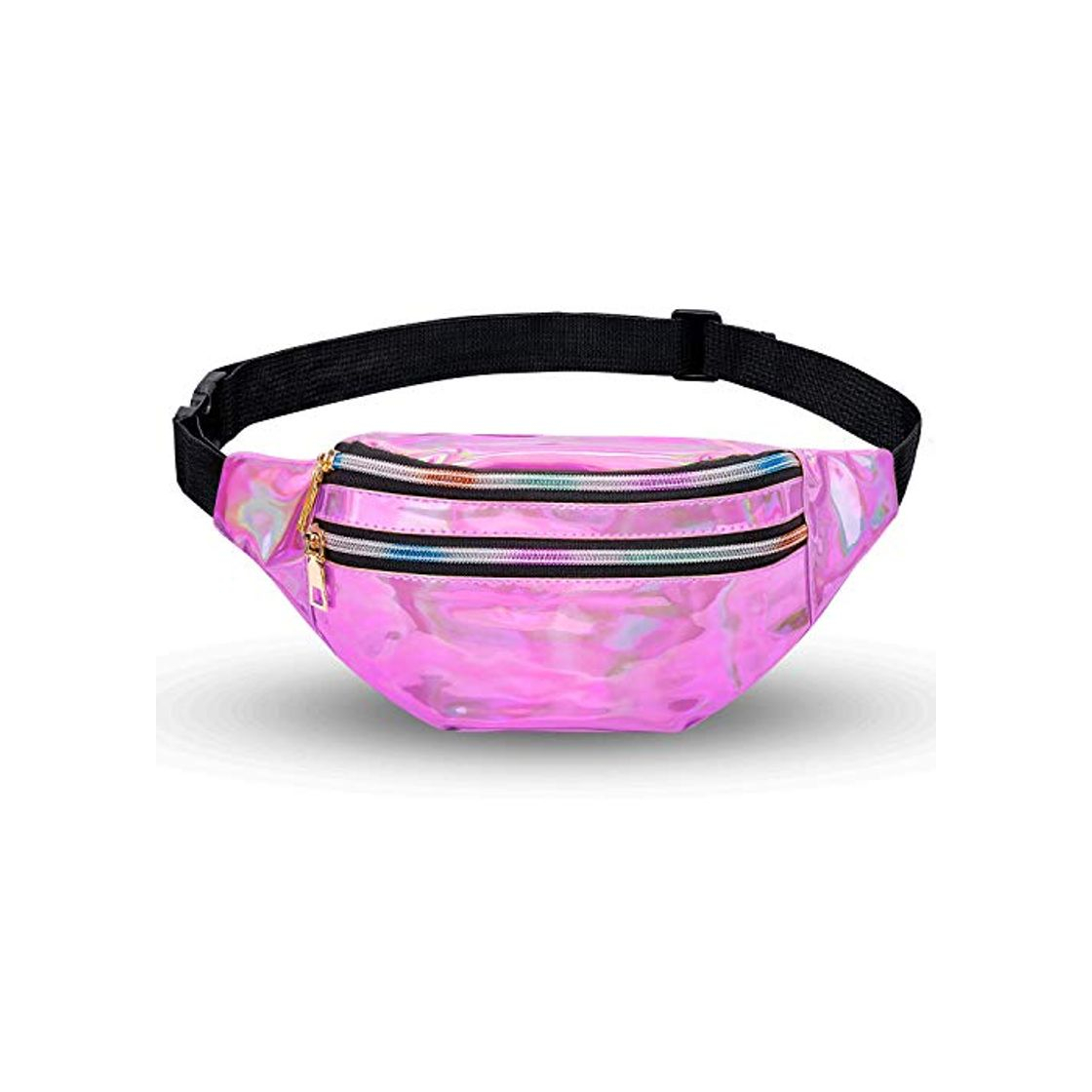 Moda LIVACASA Riñoneras Mujeres Running Impermeables Riñoneras Deportivas de Marcha Running Bolsa de Cintura Bandorela Brillante para Correr Cicismo Paseo Unisex Rosa