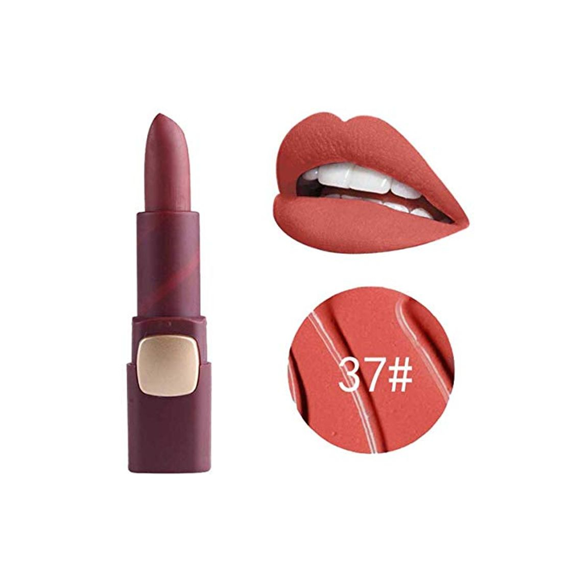 Social HaiQianXin Mate Lápices Labiales Maquillaje Pigmentos Cosméticos de Color Desnudo Hidratante Sexy