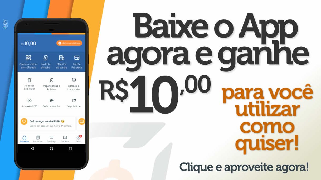 Social Pic pay está pagando R$10,00 pra quem fazer o cadastro.