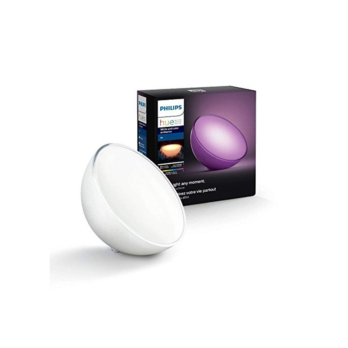 Social Philips Hue Go - Lámpara de mesa LED con conexión inalámbrica