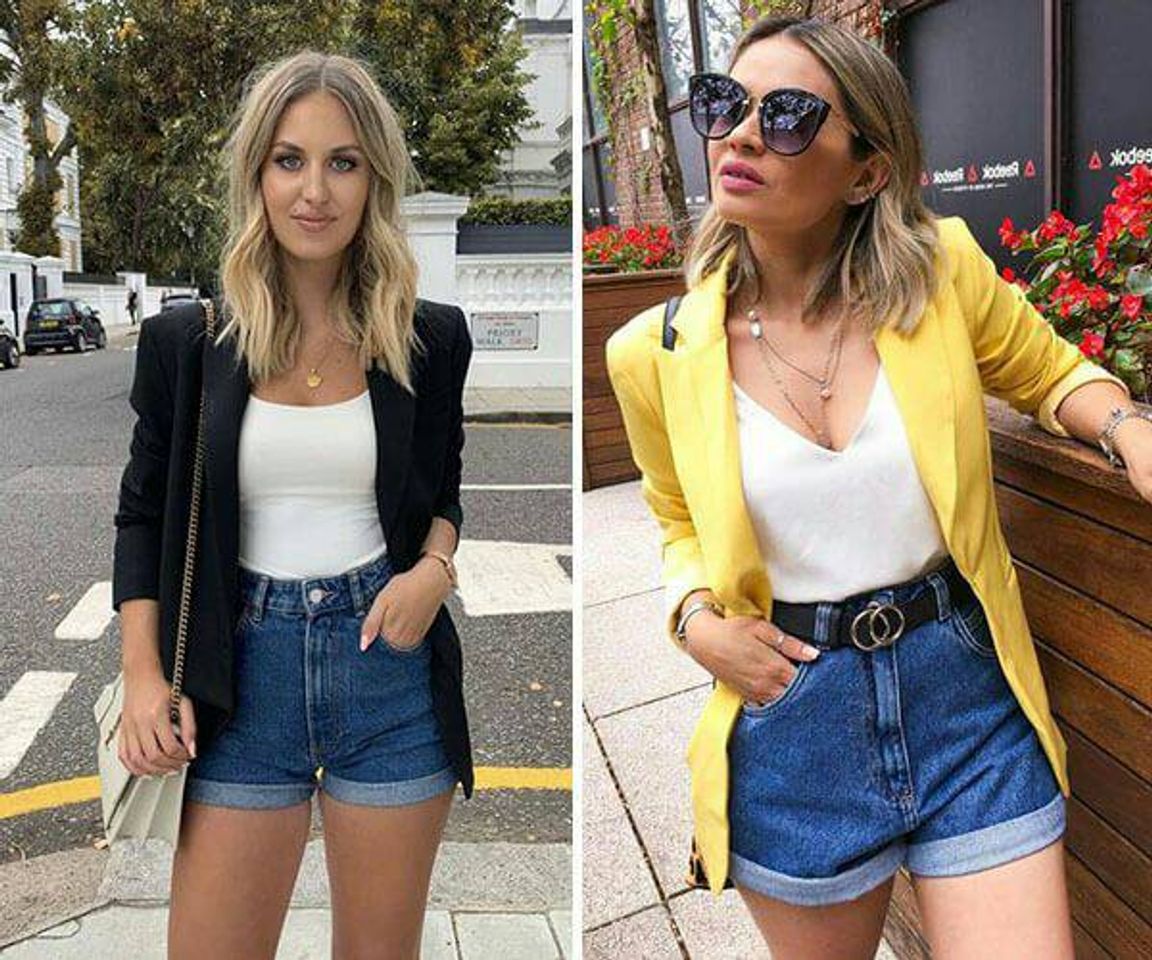 Moda LOOK COM SHORT JEANS